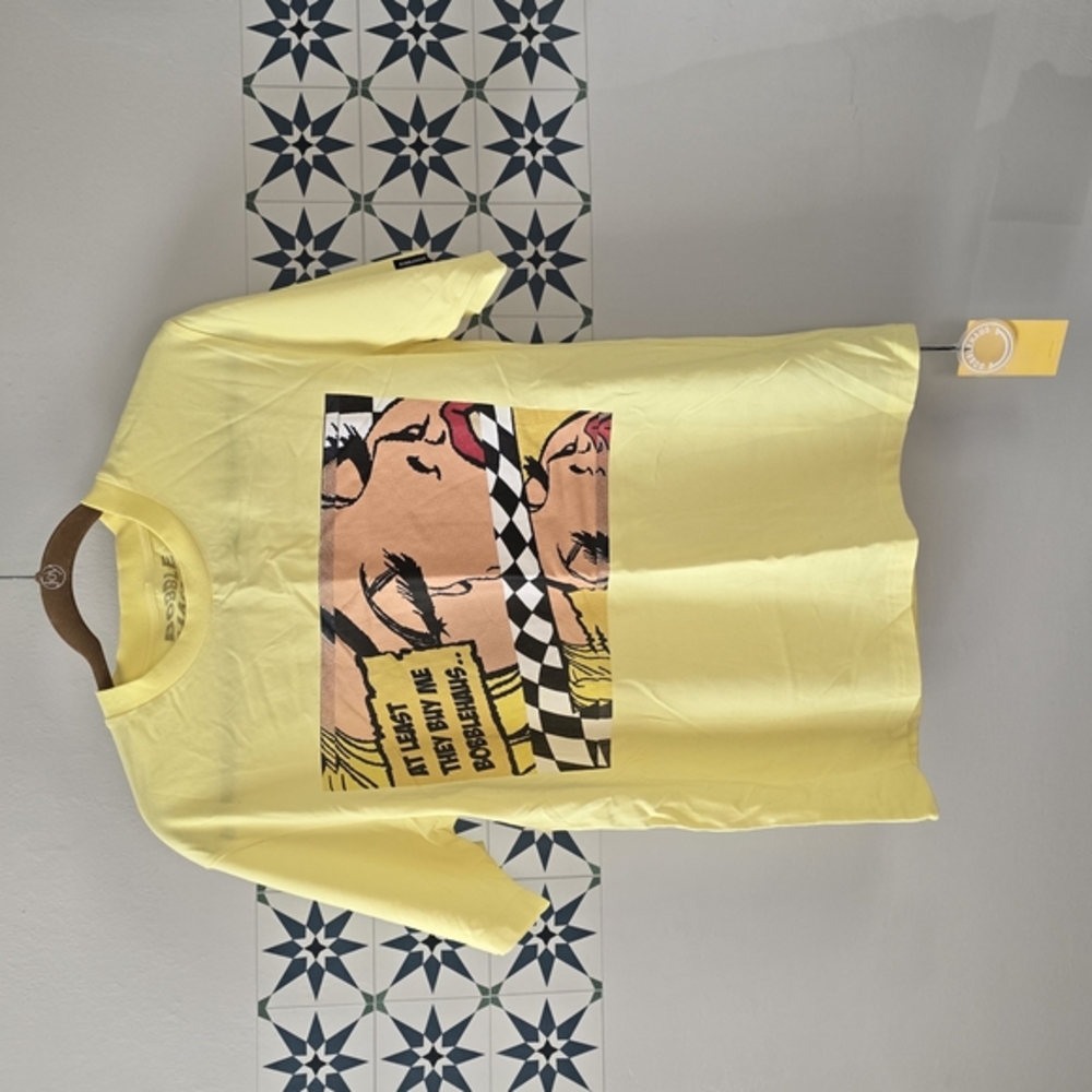 Absolutely Yellow Short Sleeve Tee with Graphic Design